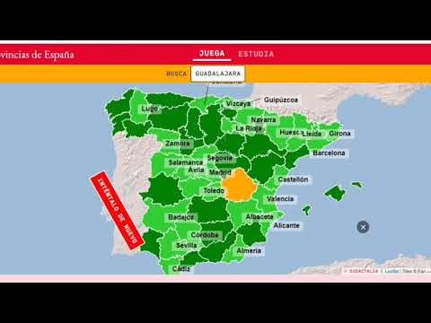 ▶MAPA de ESPAÑA / PROVINCIAS ✅ ¡VÍDEO INTERACTIVO! Aprender español