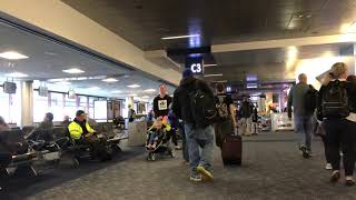 Walking At The C Gates At McCarran International Airport