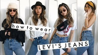 How to Style: Levi's Jeans | hot & cold weather outfits - YouTube