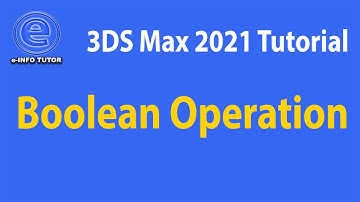 Boolean Operation  in 3ds Max 2021 || Subtract, Merge, Union, Intersect, Attach and Insert.
