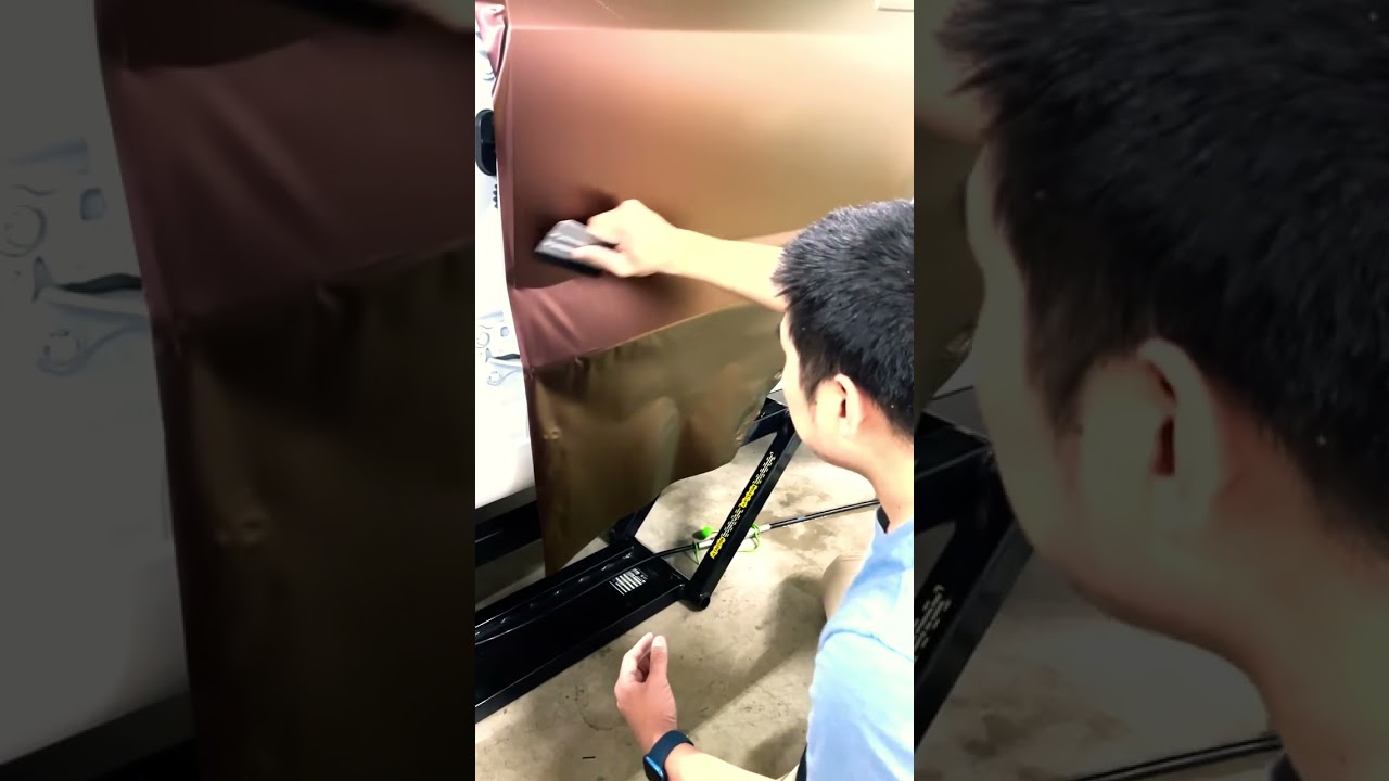 Wrapping Model 3 in Satin Flip Volcanic Flare 