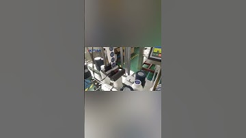Automatic Plastic Round Bottle Cap Lid Top Labeling Machine