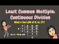 Understanding Least Common Multiple (LCM) and Continuous Division