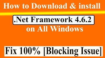 How To Download and Install NET Framework 4.6.2 (Offline Installer) for Windows 7  in Urdu