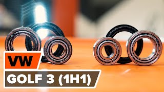 Remplacer Kit de roulement de roue arrière et avant VW GOLF III (1H1) - instructions vidéo