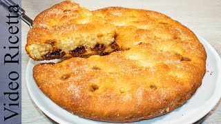Focaccia con Noci Caramellate (ricetta facile)| Caramelized Hazelnuts Cake