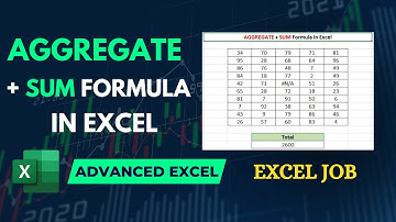 AGGREGATE + SUM Formula In Excel #excel #exceltips #exceltutorial #msexcel #microsoftexcel