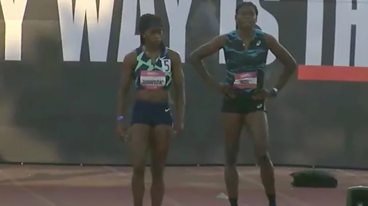 Kortnei Johnson Wins 100m Over Candace Hill At Sun...
