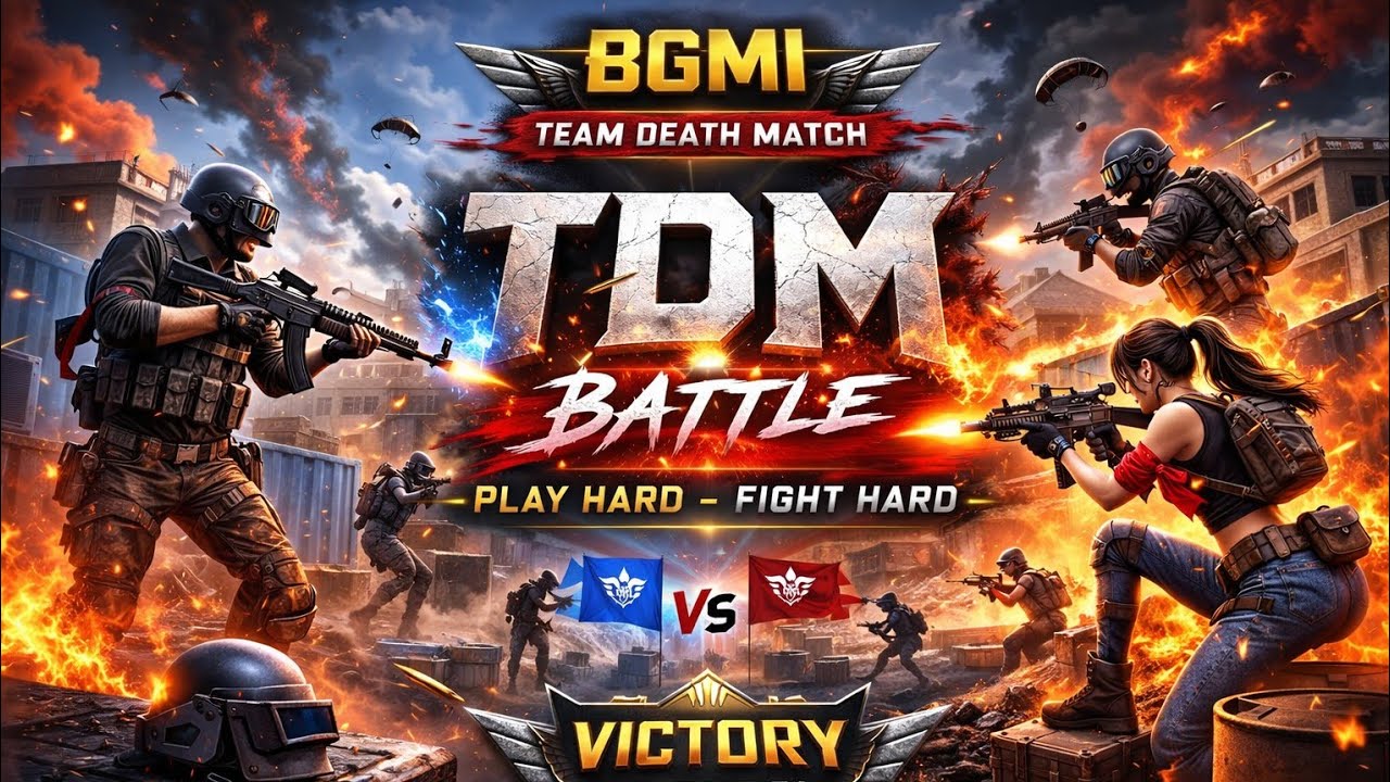 BGMI TDM Room Match Live 🔥 Intense Clutch & Rush Gameplay