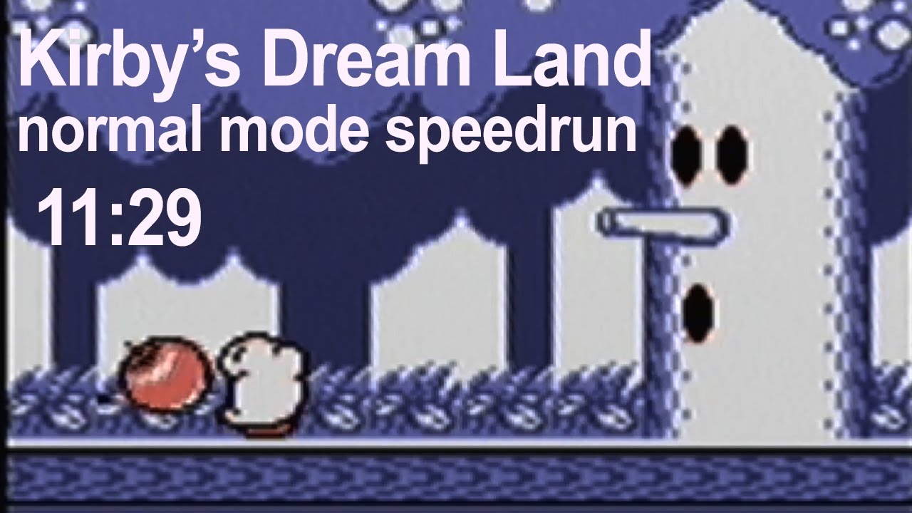 Kirby's Dream Land speedrun 11:29.46 (former WR)