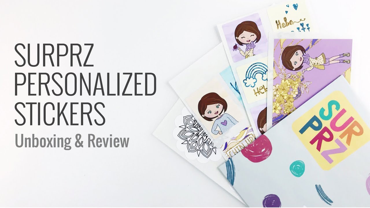 Surprz Personalized Planner Stickers | Unboxing & Review