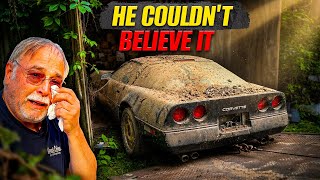 Grandpa Cries Seeing His Corvette Cleaned For The First Time in 25 Years!