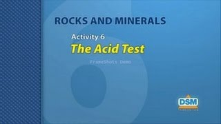 Rocks and Minerals - Activity 6: The Acid Test