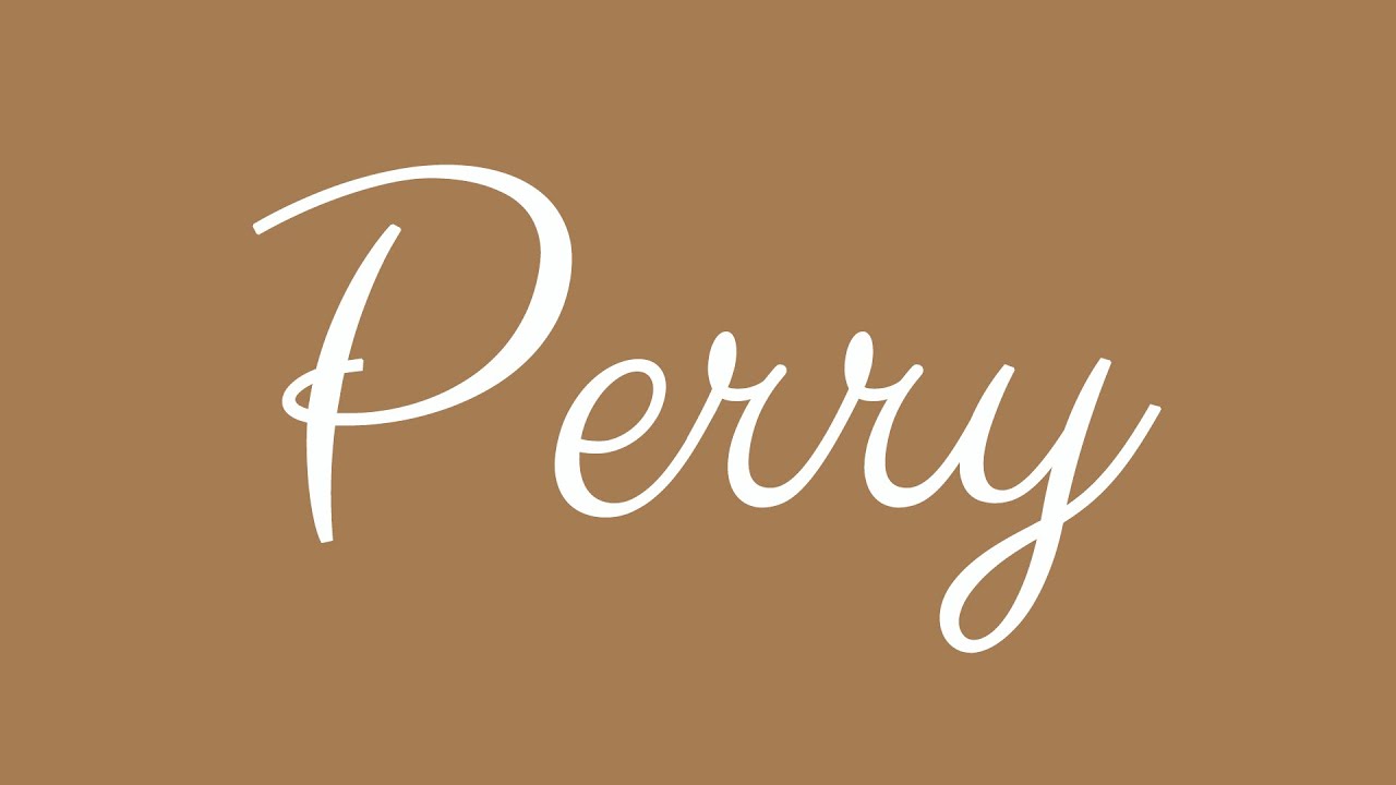 Learn how to Sign the Name Perry Stylishly in Cursive Writing YouTube