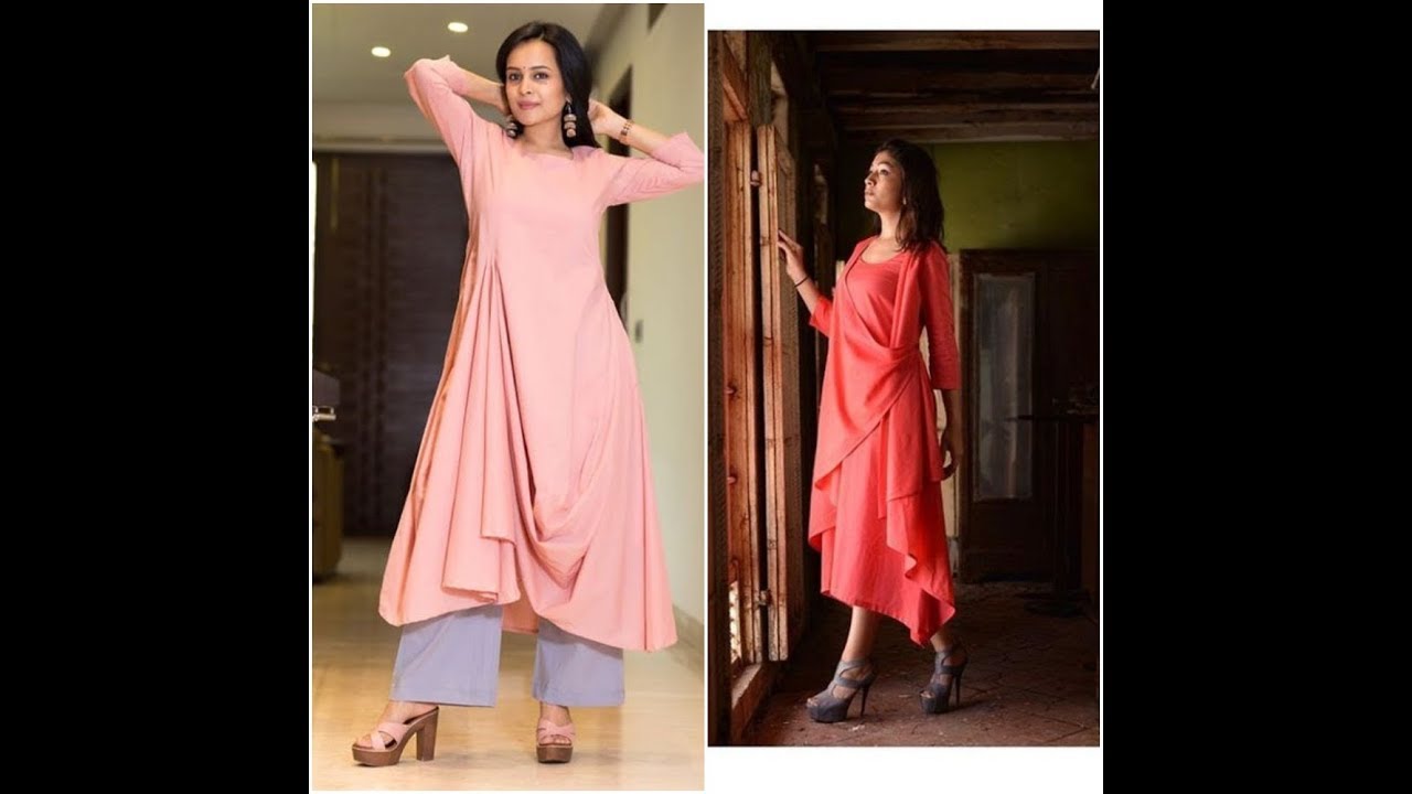 Draped kurti designs photos||Trending kurtis 2019||स्टाइलिश कुर्ती