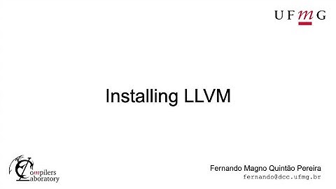 Installing LLVM