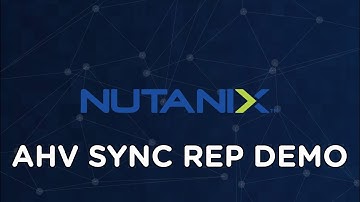 AHV Sync Rep demo