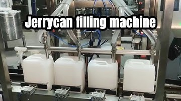 Jerrycan labeling filling capping machine/Big container filling machine