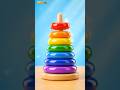 Learn Rainbow Colors For Toddlers 🌈 Stacking Rings Fun For Kids