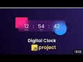 Digital clock by using html css & javascript