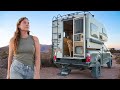 a desert WIND STORM forced us to leave | full-time winter truck camping (story seventeen)