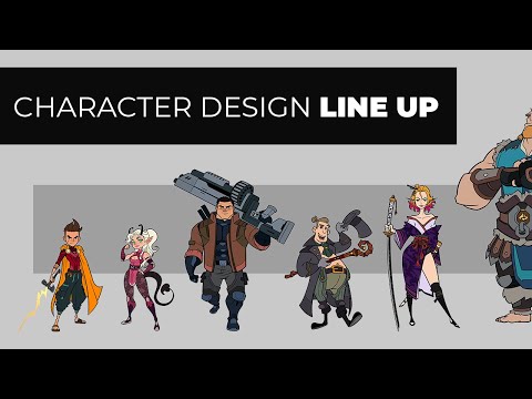 How to Create a Presentable Character LineUp!