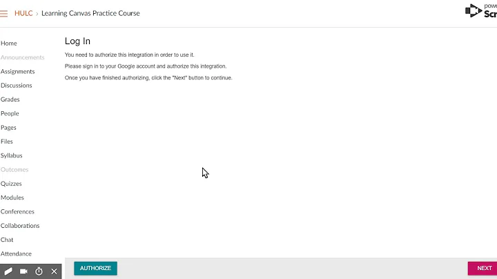 Setting up Google Drive on Canvas