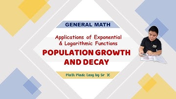 [GENMATH] Exponential and Logarithmic Functions: Population Growth and Decay Problems