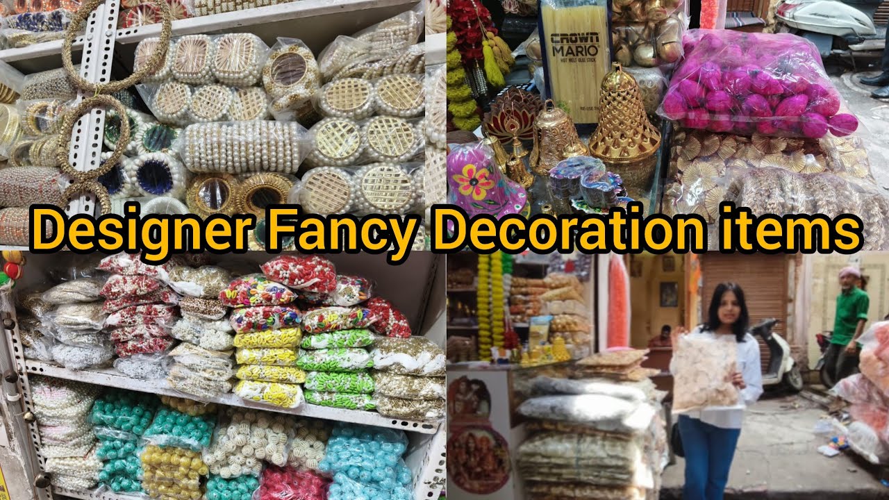 Latest Decoration items | Chandni Chowk Kinari Bazar in Delhi, Laxmi tevar vlogger 