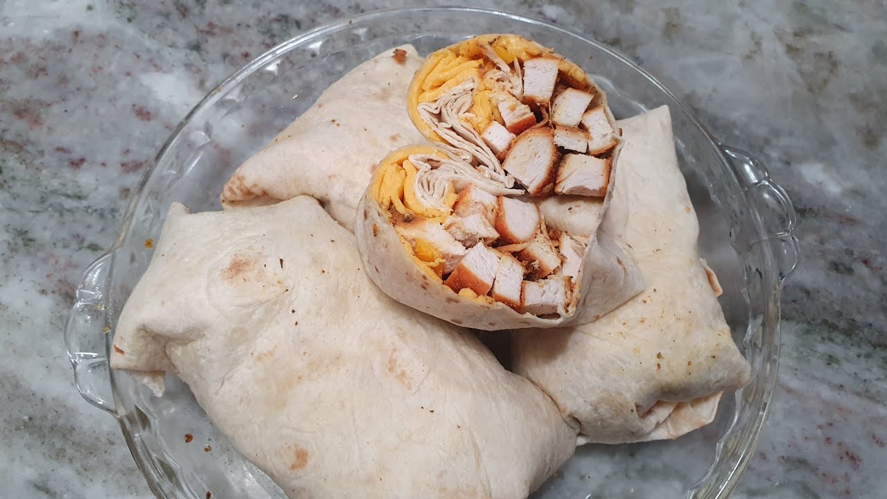 Como hacer burritos de pollo con lechuga