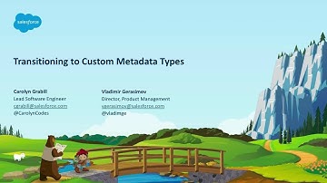 Transitioning to Custom Metadata Types