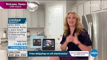 Facebook Portal 2Pack 10.1" Smart Display w/Alexa and Vi...