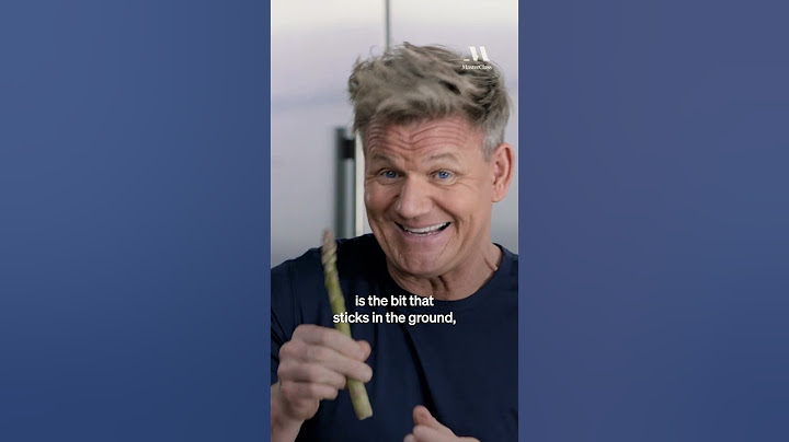 Keep the skins on your asparagus for maximum flavor! #gordonramsay