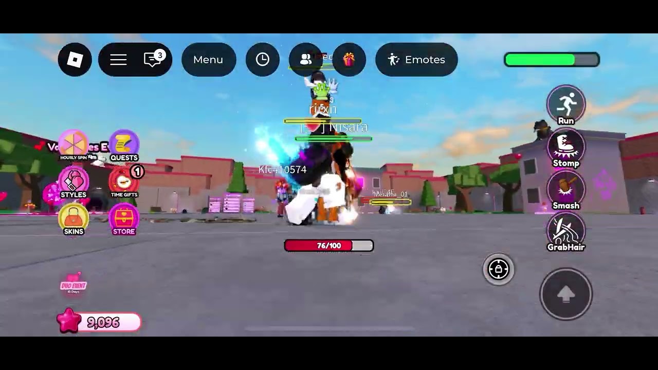 Playing baddies brawl friend me