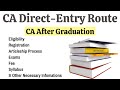 CA Course After Graduation || Eligibility, Fee, Exams, Syllabus & Other Necessary Rules & Regulation