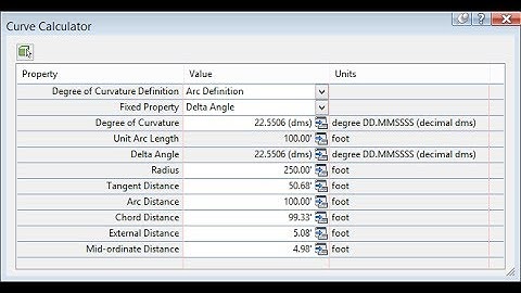 Use the CurveCalculator in Civil 3D to compute/verify arc geometry values.