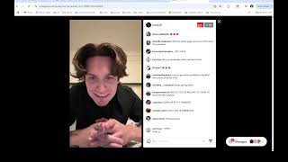 Chase Hudson Instagram live 8/14/25