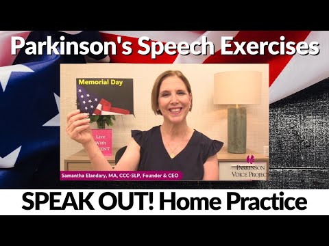 SPEAK OUT! Home Practice Sessions: MEMORIAL DAY