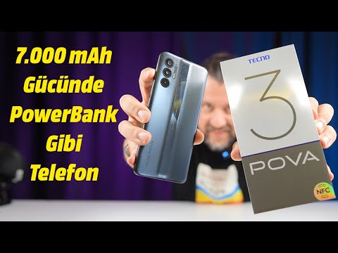 TECNO POVA 3 İnceleme! 7000 mAh ile PowerBank Gibi Telefon