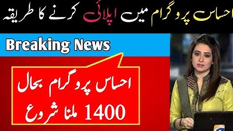 ehsaas program 14000 imdad online registration | how to apply ehsaas program 14000 | Sweet big 2
