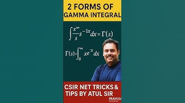 2 Powerful Gamma Integral Tricks for CSIR NET | Boost Speed in Calculations 🔥 #AtulSir #Shorts
