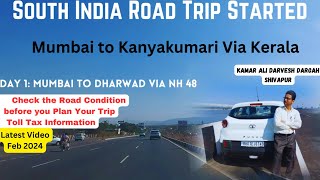 Mumbai to Kanyakumari via Kerala | Mumbai to Bangalore | South India Road Trip | Latest Video Feb 24