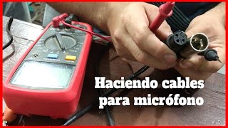 Como hago mis cables para micrófono con conectores xlr