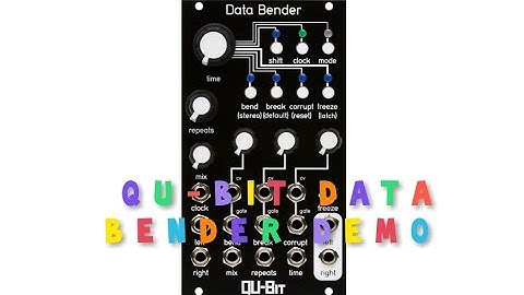 Qu-bit data bender demo