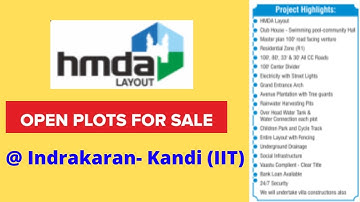 HMDA Plots for sale in Indrakaran | IIT Kandi | Hyderabad | Open Plots | Global City | Greater Infra