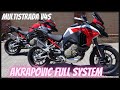 Ducati Multistrada V4s Full Akrapovic Exhaust System , Sport Livery ,carbon screen + extras