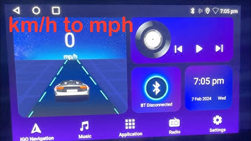 How to change the speed unit (km/h to mph) in after market head unit
