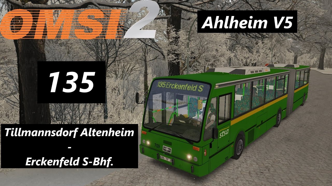 Ahlheim V5 - 135 (Tillmannsdorf Altenheim - Erckenfeld S-Bhf) - VanHool AG700 | [FR] OMSI 2 PC