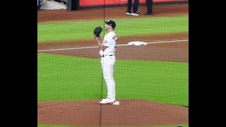 Justin Verlanderwarm up pitchesAstros vs  Yankees10/20/22