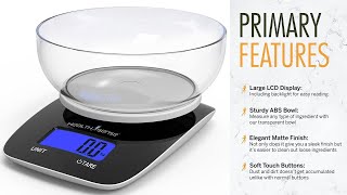 HealthSense Chef-Mate KS 33 Digital Kitchen Weighing Scale &amp; Food Weight Machine for Health, Fitness